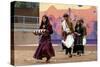 Navajo Pollen Trail Dancers Honoring Weavers with the Sash and Rug Dance at the Gallup Intertribal-null-Stretched Canvas