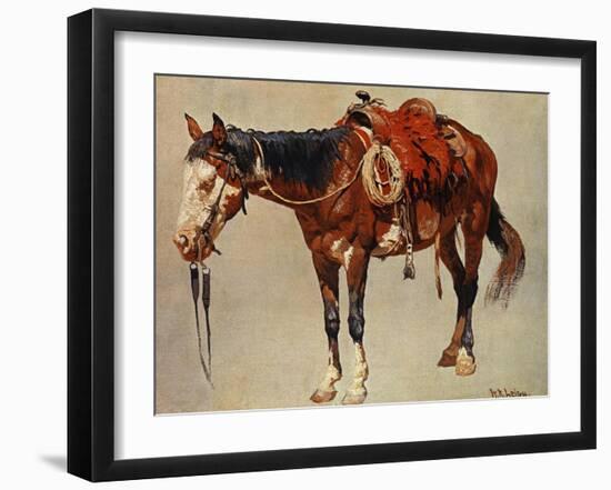 Navajo Pony-William R^ Leigh-Framed Art Print