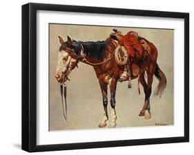 Navajo Pony-William R^ Leigh-Framed Art Print