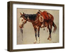 Navajo Pony-William R^ Leigh-Framed Art Print