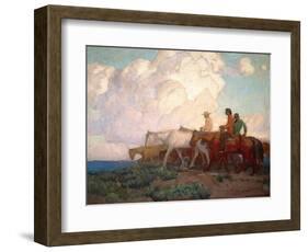 Navajo Range Riders-Edgar Payne-Framed Art Print