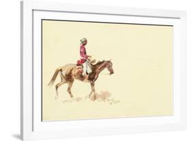 Navajo Rider-Charles Marion Russell-Framed Giclee Print