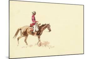 Navajo Rider-Charles Marion Russell-Mounted Giclee Print