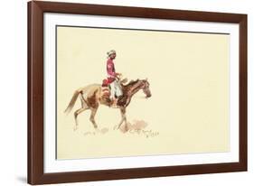 Navajo Rider-Charles Marion Russell-Framed Giclee Print