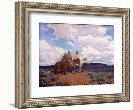 Navajo Riders-Edgar Payne-Framed Art Print