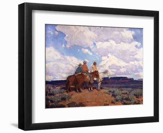 Navajo Riders-Edgar Payne-Framed Art Print