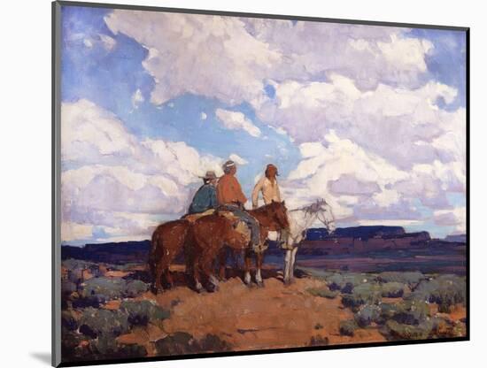 Navajo Riders-Edgar Payne-Mounted Art Print