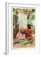 Navajo Rug Weaver-null-Framed Art Print