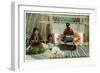 Navajo Rug Weavers-null-Framed Art Print