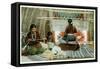 Navajo Rug Weavers-null-Framed Stretched Canvas