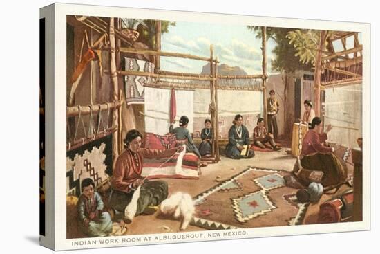 Navajo Rug Weaving, Albuquerque, New Mexico-null-Stretched Canvas