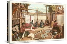 Navajo Rug Weaving, Albuquerque, New Mexico-null-Stretched Canvas