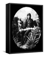 Navajo Silversmith, C1880-George Benjamin Wittick-Framed Stretched Canvas