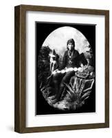 Navajo Silversmith, C1880-George Benjamin Wittick-Framed Photographic Print