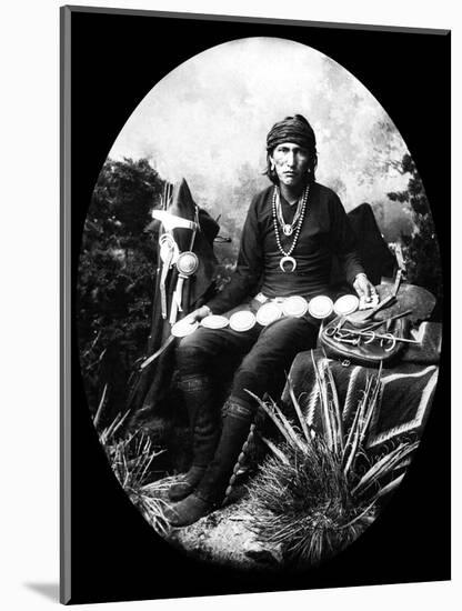 Navajo Silversmith, C1880-George Benjamin Wittick-Mounted Photographic Print