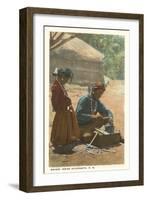 Navajo Silversmith, New Mexico-null-Framed Art Print