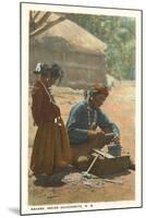 Navajo Silversmith, New Mexico-null-Mounted Art Print