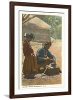 Navajo Silversmith, New Mexico-null-Framed Art Print