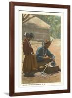 Navajo Silversmith, New Mexico-null-Framed Art Print