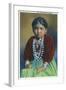 Navajo Silversmith's Daughter-Lantern Press-Framed Art Print