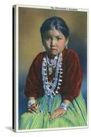 Navajo Silversmith's Daughter-Lantern Press-Stretched Canvas