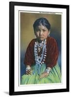 Navajo Silversmith's Daughter-Lantern Press-Framed Art Print