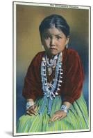 Navajo Silversmith's Daughter-Lantern Press-Mounted Art Print