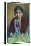 Navajo Silversmith's Daughter-Lantern Press-Framed Stretched Canvas