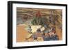 Navajo Silversmith-null-Framed Art Print