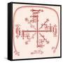 Navajo Swastika-Science Source-Framed Stretched Canvas