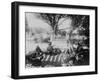 Navajo Weavers in Arizona Photograph - Keam's Canyon, AZ-Lantern Press-Framed Art Print