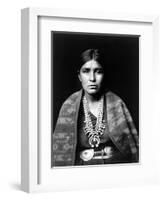 Navajo Woman, C1904-Edward S^ Curtis-Framed Photographic Print