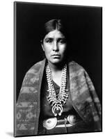 Navajo Woman, C1904-Edward S^ Curtis-Mounted Photographic Print