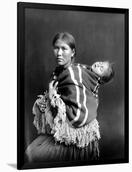 Navajo Woman & Child, C1914-null-Framed Photographic Print