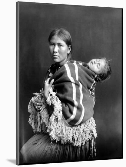 Navajo Woman & Child, C1914-null-Mounted Photographic Print