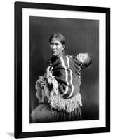 Navajo Woman & Child, C1914-null-Framed Photographic Print