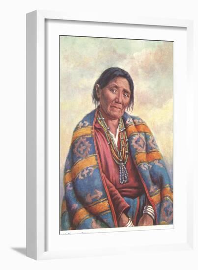 Navajo Woman-null-Framed Art Print