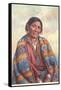 Navajo Woman-null-Framed Stretched Canvas