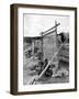 Navajo Women Weaving Blankets Photograph-Lantern Press-Framed Art Print