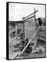 Navajo Women Weaving Blankets Photograph-Lantern Press-Framed Stretched Canvas