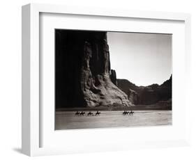 Navajos: Canyon De Chelly, 1904-Edward S^ Curtis-Framed Photographic Print