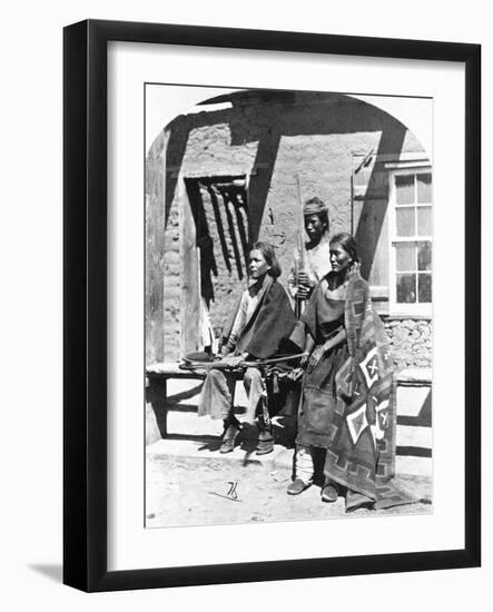 Navajos in Fort Defiance-null-Framed Giclee Print