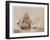 Naval Action off Candia Engagement Between the British Warship Leander and the French Le Genereux-C.h. Seaforth-Framed Art Print