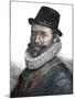 Naval Administration and Commander Sir John Hawkins (1532-1595)-Stefano Bianchetti-Mounted Giclee Print