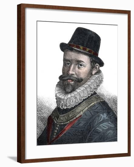 Naval Administration and Commander Sir John Hawkins (1532-1595)-Stefano Bianchetti-Framed Giclee Print