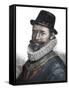 Naval Administration and Commander Sir John Hawkins (1532-1595)-Stefano Bianchetti-Framed Stretched Canvas