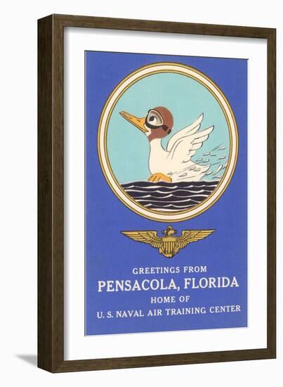 Naval Air Center, Pensacola, Florida, Duck with Goggles-null-Framed Art Print