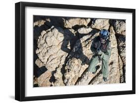 Naval Air Crewmen Is Lowered in a Rescue Hoist from an Mh-60S Sea Hawk-null-Framed Photographic Print