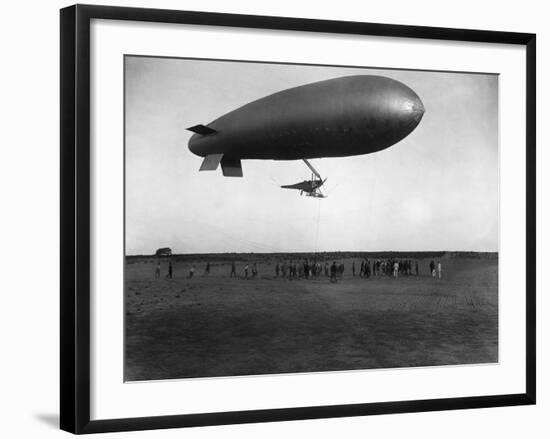 Naval Airship in Dardanelles, World War I-null-Framed Photographic Print