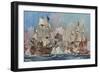 Naval Battle 1704-Charles Dixon-Framed Art Print